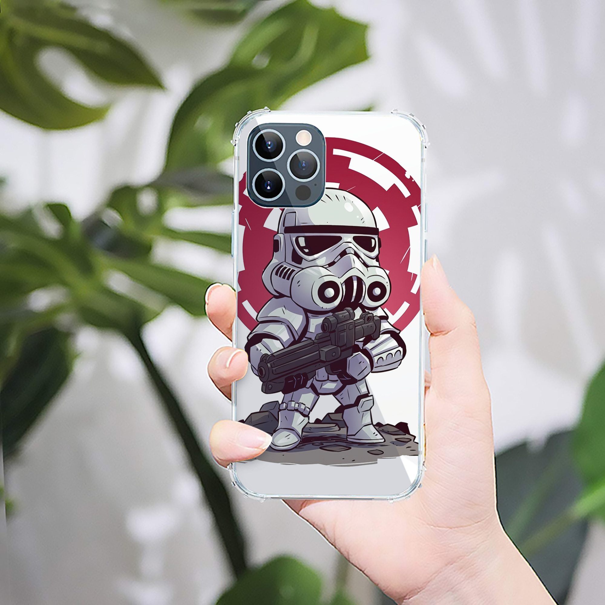 （画像用） スター・ウォーズ Star Wars 【iPhone 12シリーズ対応】透明スマホケース（クリアソフトケース）
